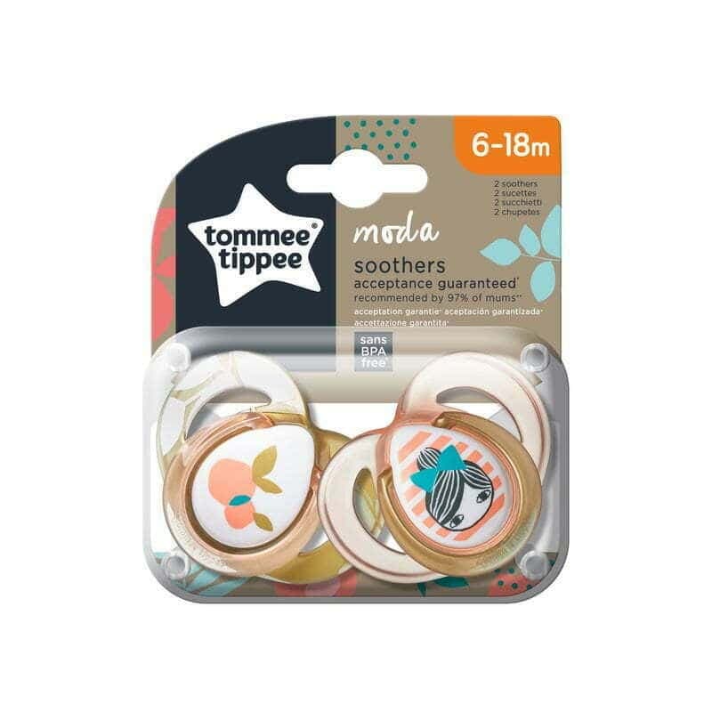 Tommee Tippee Sucette Moda Fille 6-18 M *2