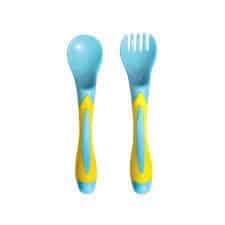 BABY PUR couvert ergonomique bleu
