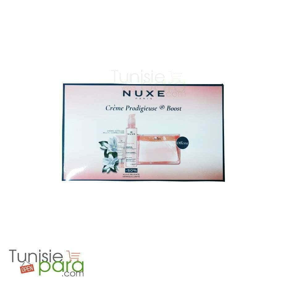 Nuxe Coffret Crème Prodigieuse Boost Peaux Sèches + Nuxe Very Rose Huile Démaquillante