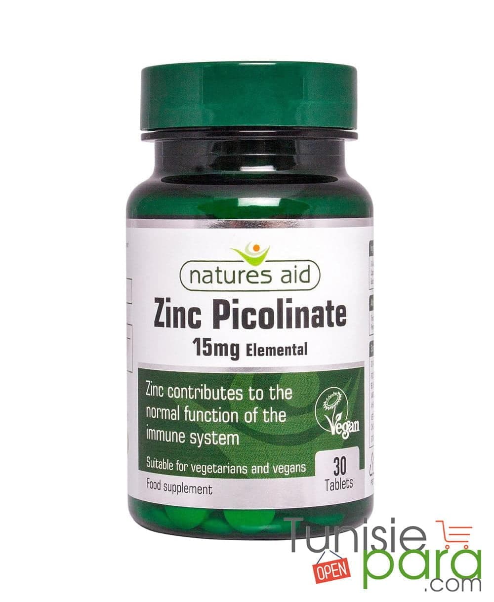 Natures aid Zinc picolinate 30 comprimés