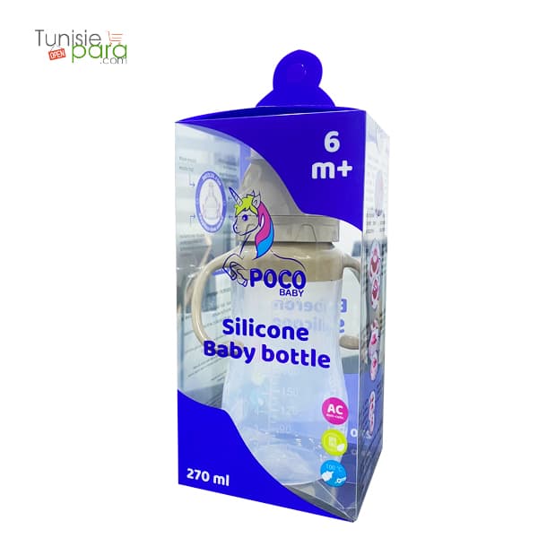 POCO Baby biberon silicone beige 270 ml
