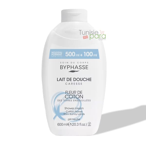 BYPHASSE LAIT DOUCHE COTON 600 ml