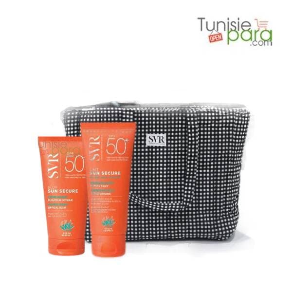 svr pack sun secure lait + blur invisible + sac gratuit