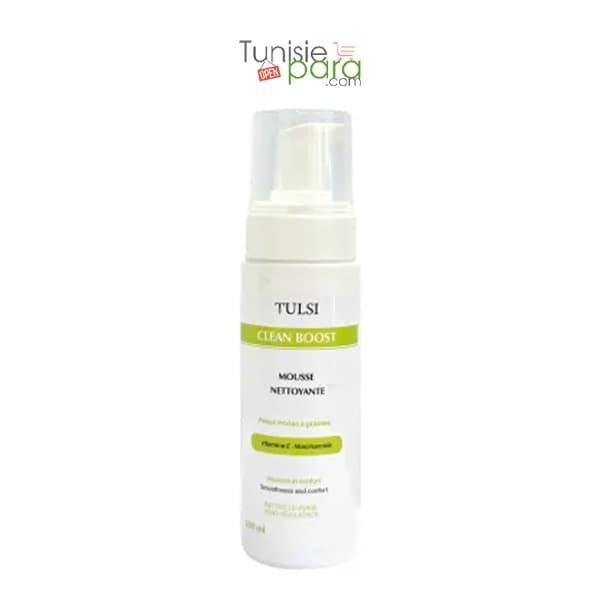 TULSI mousse nettoyante peaux grâces 200ml