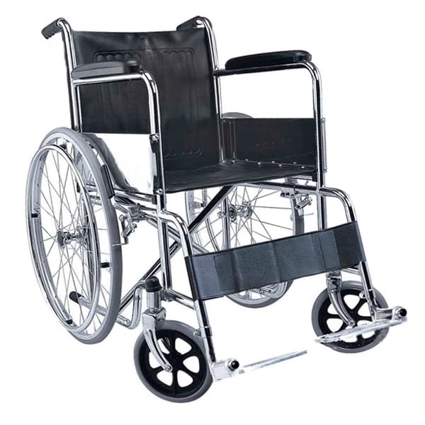 Chaise roulante pour obése en inox