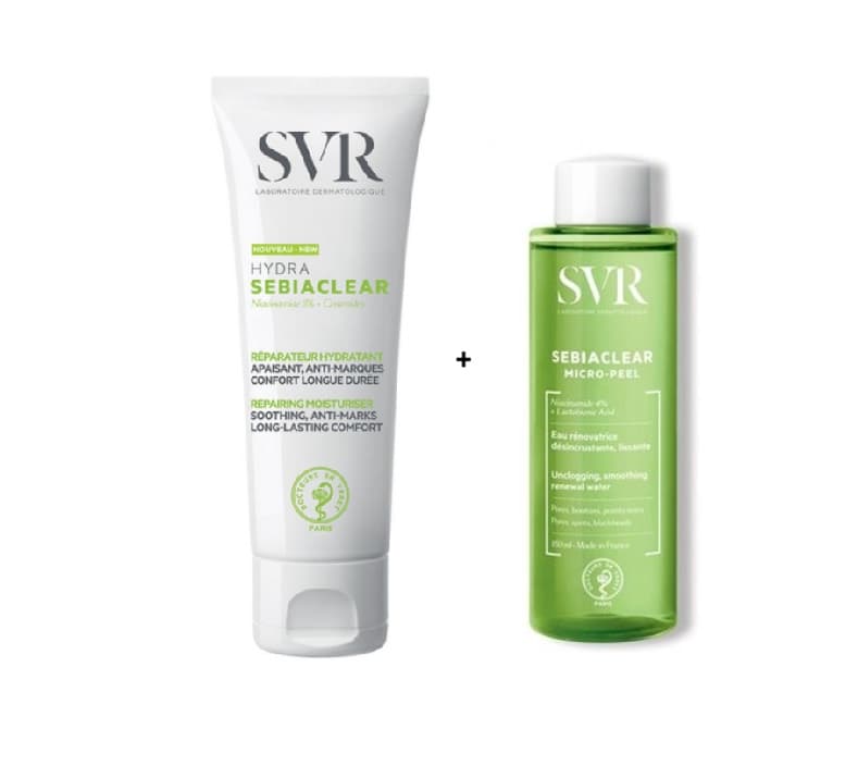 SVR sebiaclear hydra pack micro peel + creme hydratante gratuit