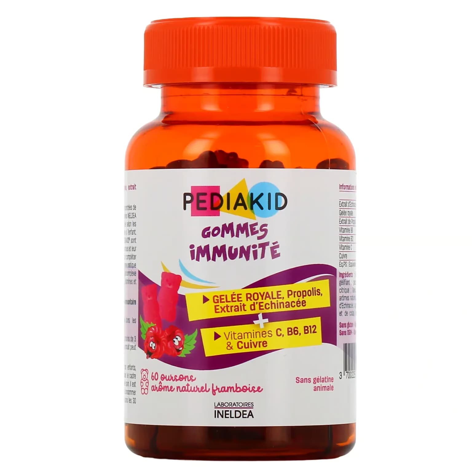 Pediakid Gommes Immunités 60 oursons