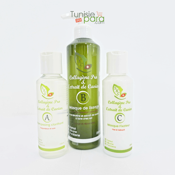SNC Kit Lissage Sans Plaques – Collagène Pro & Extrait de Caviar 250ML