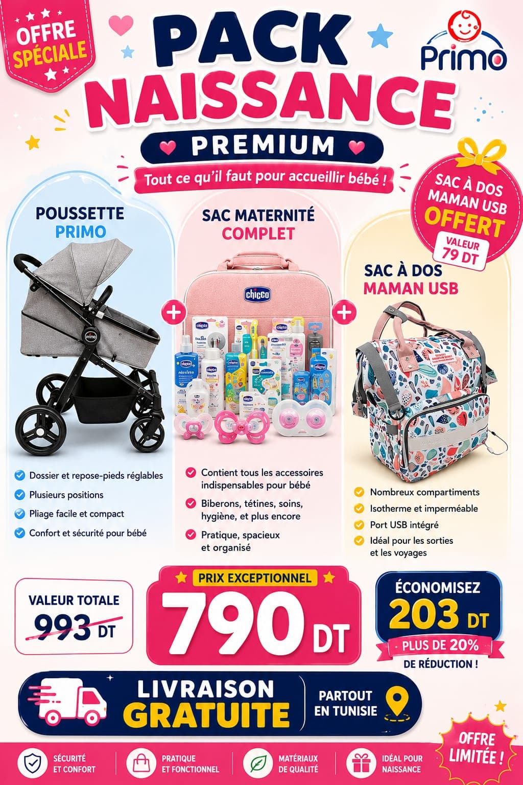 PACK NAISSANCE PREMIUM offre spéciale