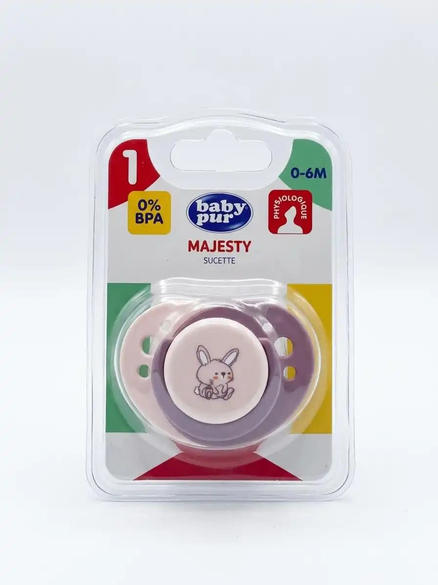 Baby Pur Sucette Majesty 0-6M Rose Ref 78201
