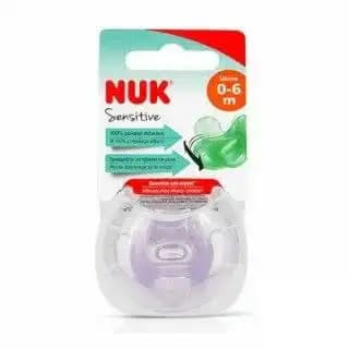 NUK sucette sensitive violet 0-6m