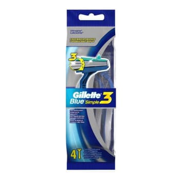 Rasoir gillette blue 3 simple - 4 pièces