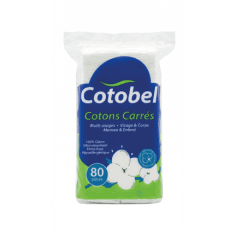 COTOBEL COTONS CARRES 80 PIECES