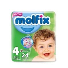 MOLFIX COUCHE BEBE TAILLE 4 (7/18KG) BT/24