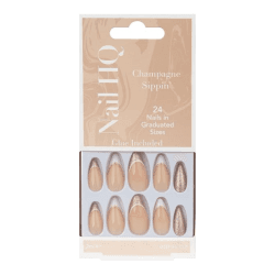 NAIL HQ CHAMPAGNE SIPPIN ALMOND NAILS