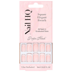 NAIL HQ SQUARE ELEGANT FRENCH TIP NAILS