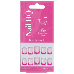 NAIL HQ SQUARE THINK PINK NAILS