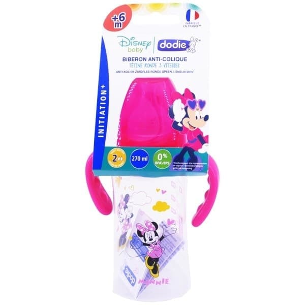 DODIE BIBERON INITIATION+ ANTI COLIQUE DISNEY MIMIE 270ML