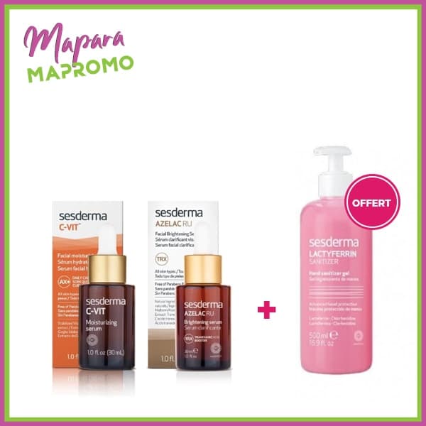 SESDERMA Duo C-Vit + Azelac Ru + SESDERMA Gel Desinfectant 500ml (Offert)