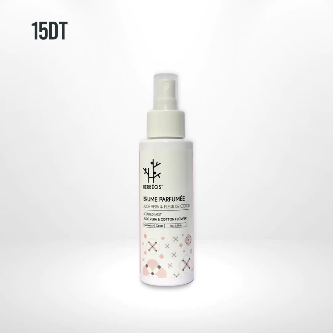 HERBÉOS Brume Parfumée Aloé Véra et fleur de Coton 100 ml
