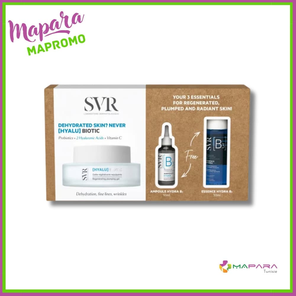 SVR Coffret Hyalu Biotic 50ml + Ampoule B 10ml + Essence B 30ml