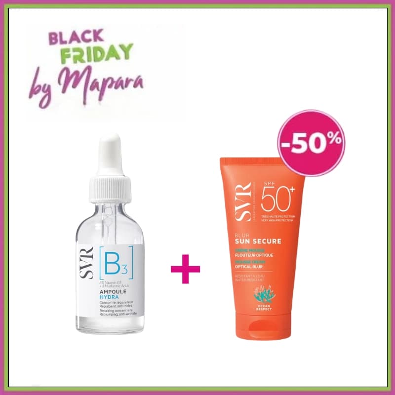SVR [B3] AMPOULE HYDRA + Sun Secure Blur SPF50