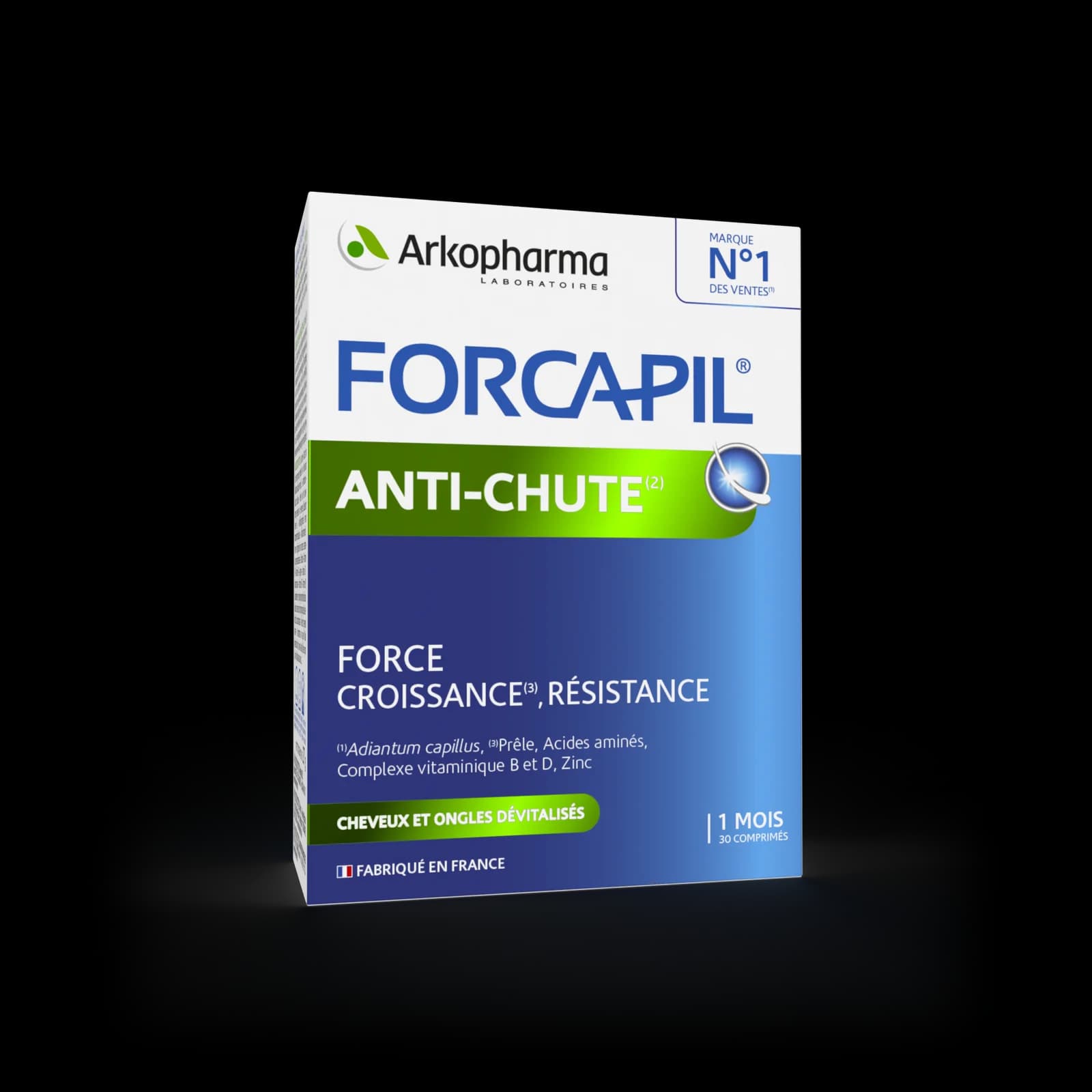 Forcapil Anti Chute Cheveux et Ongles 30 Comprimés