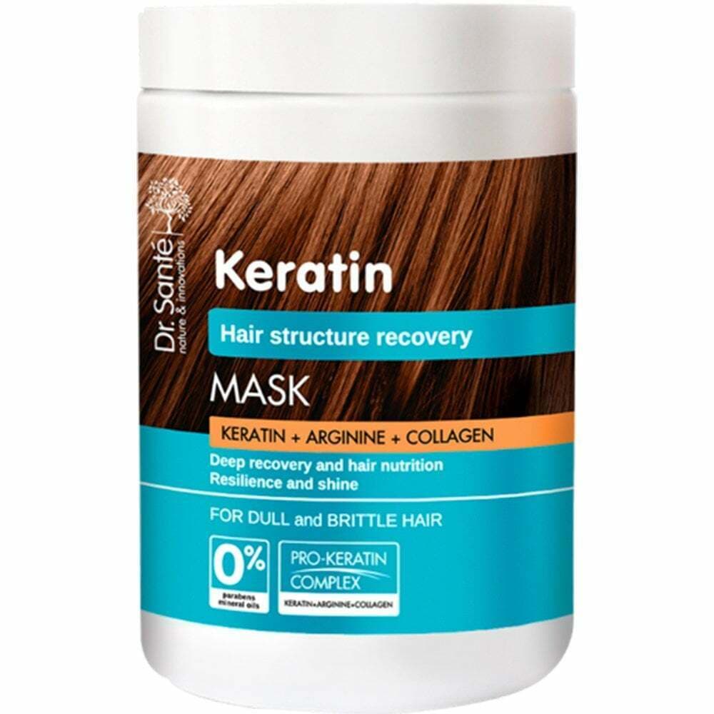 Dr Sante Masque à la Kératine à l’Arginine et au Collagène Cheveux Abîmés 1L