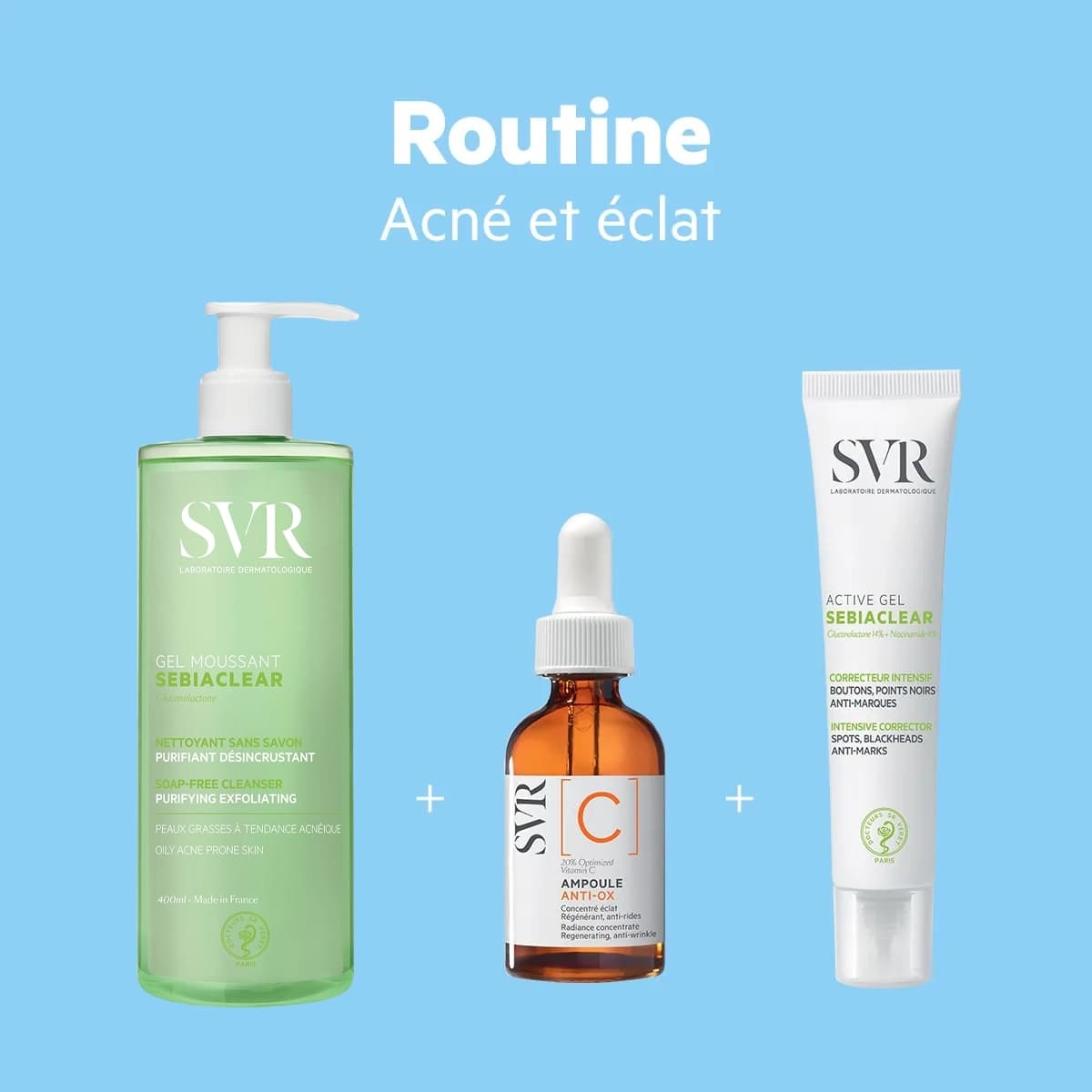 MaRoutine SVR Sebiaclear Acné et Éclat