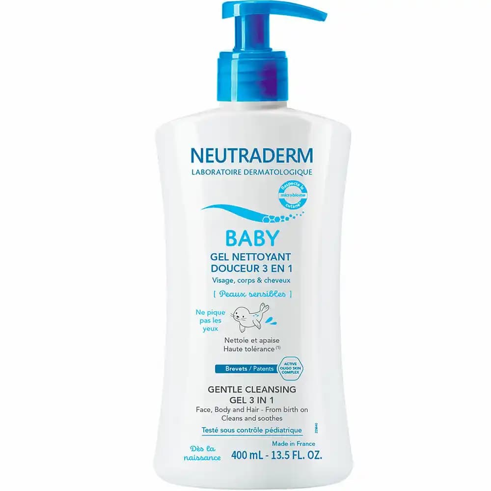 Neutraderm Baby Gel Nettoyant Douceur 3 en 1 400ml