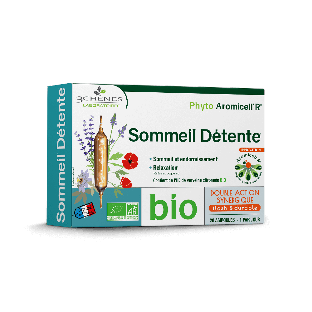 3 Chênes Phyto AromicellR Sommeil Détente 20 ampoules