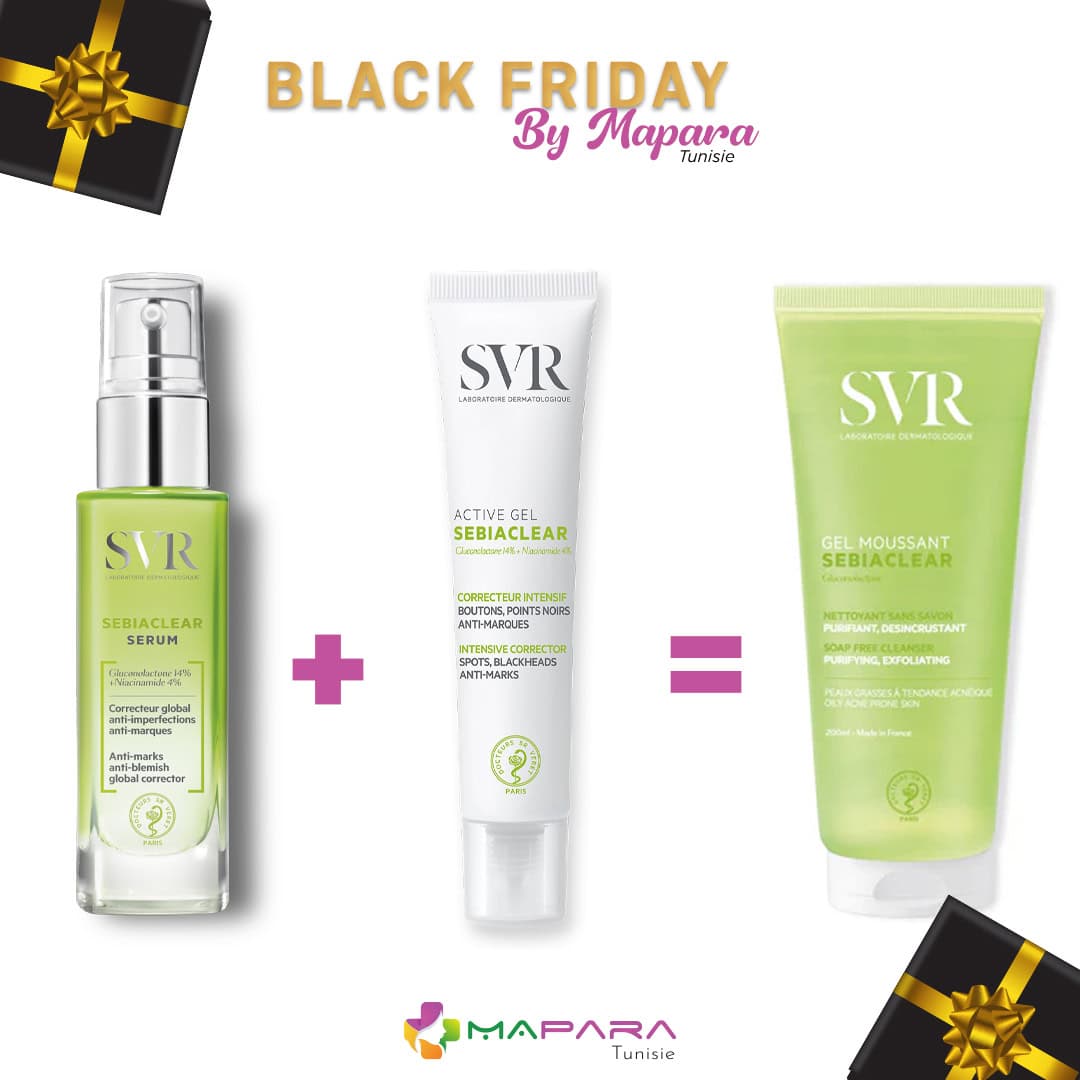 SVR Sebiaclear Pureté et Clarté + Gel Sebiaclear 200ml