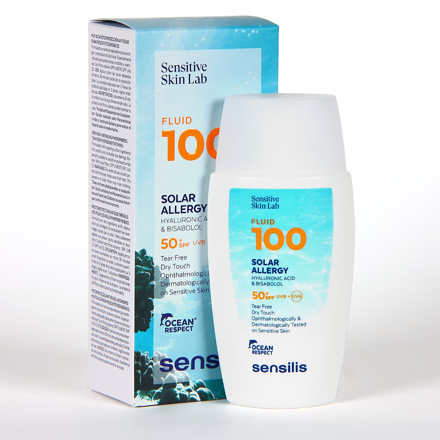 Sensilis Fluide 100 Allergie Crème Solaire Aqueuse Ultrafluide SPF50+ 40ml