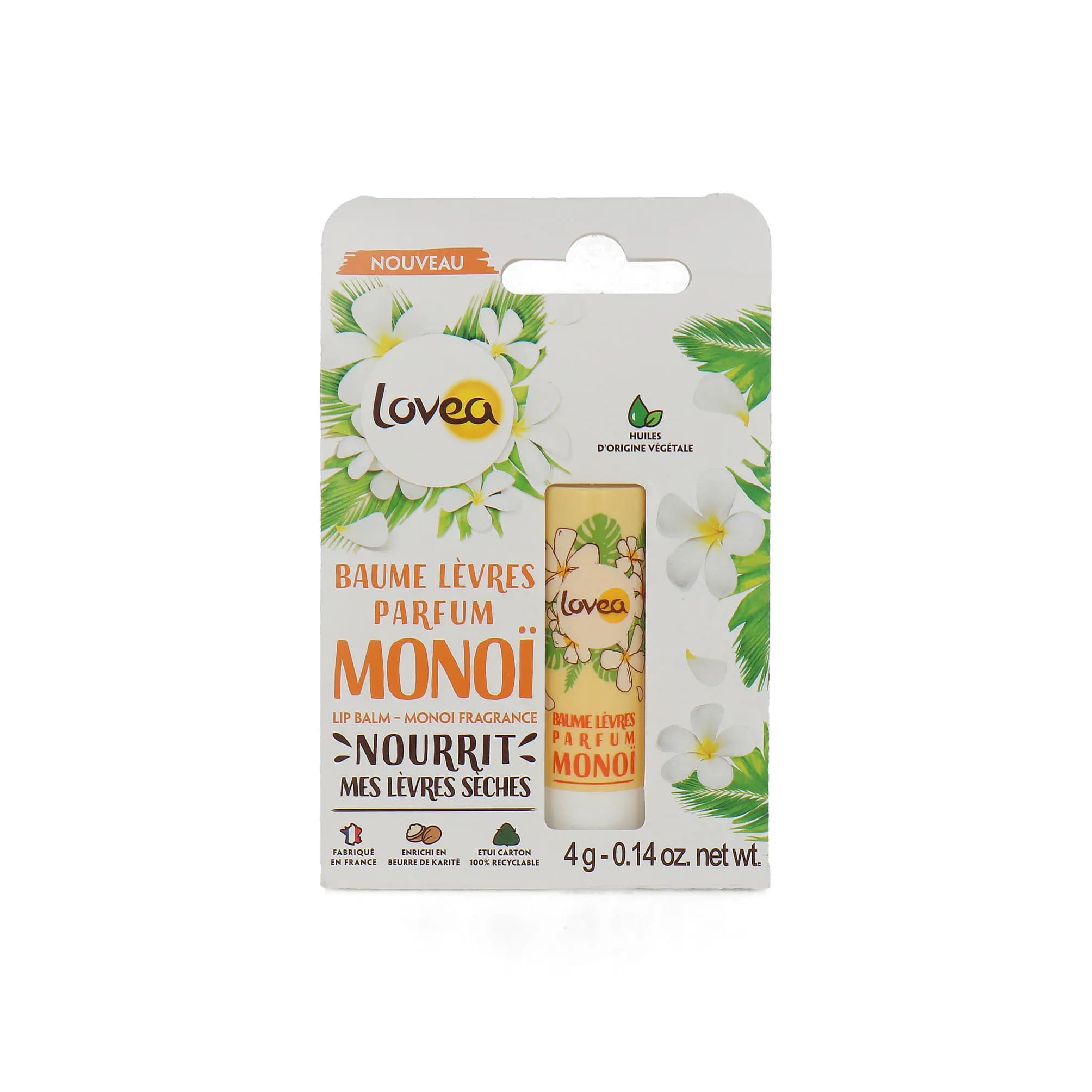 Lovea Baume Levres Parfum Monoï 4g