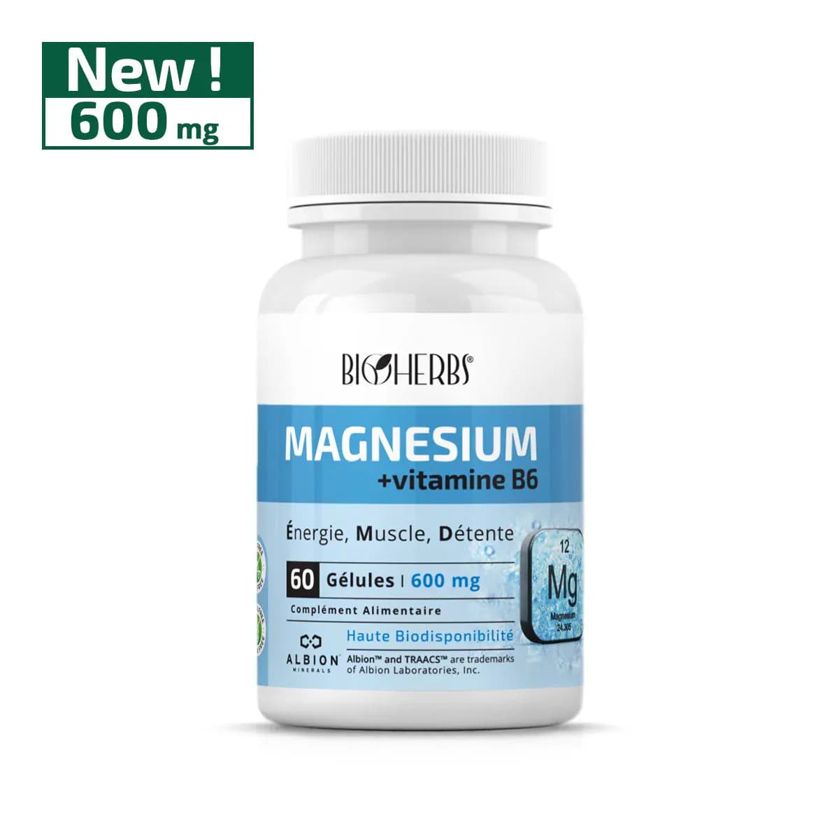 Bioherbs Magnesium Bisglycinate 60 gelules