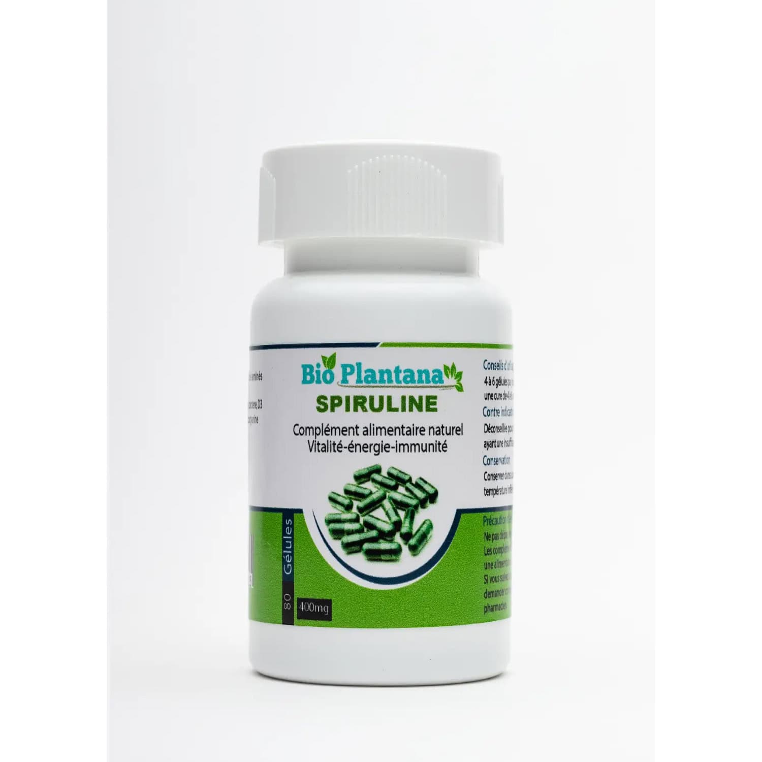 Bio Plantana Spiruline 80 Gélules