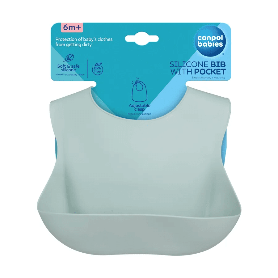Canpol Bavoir en Silicone Vert 51/30
