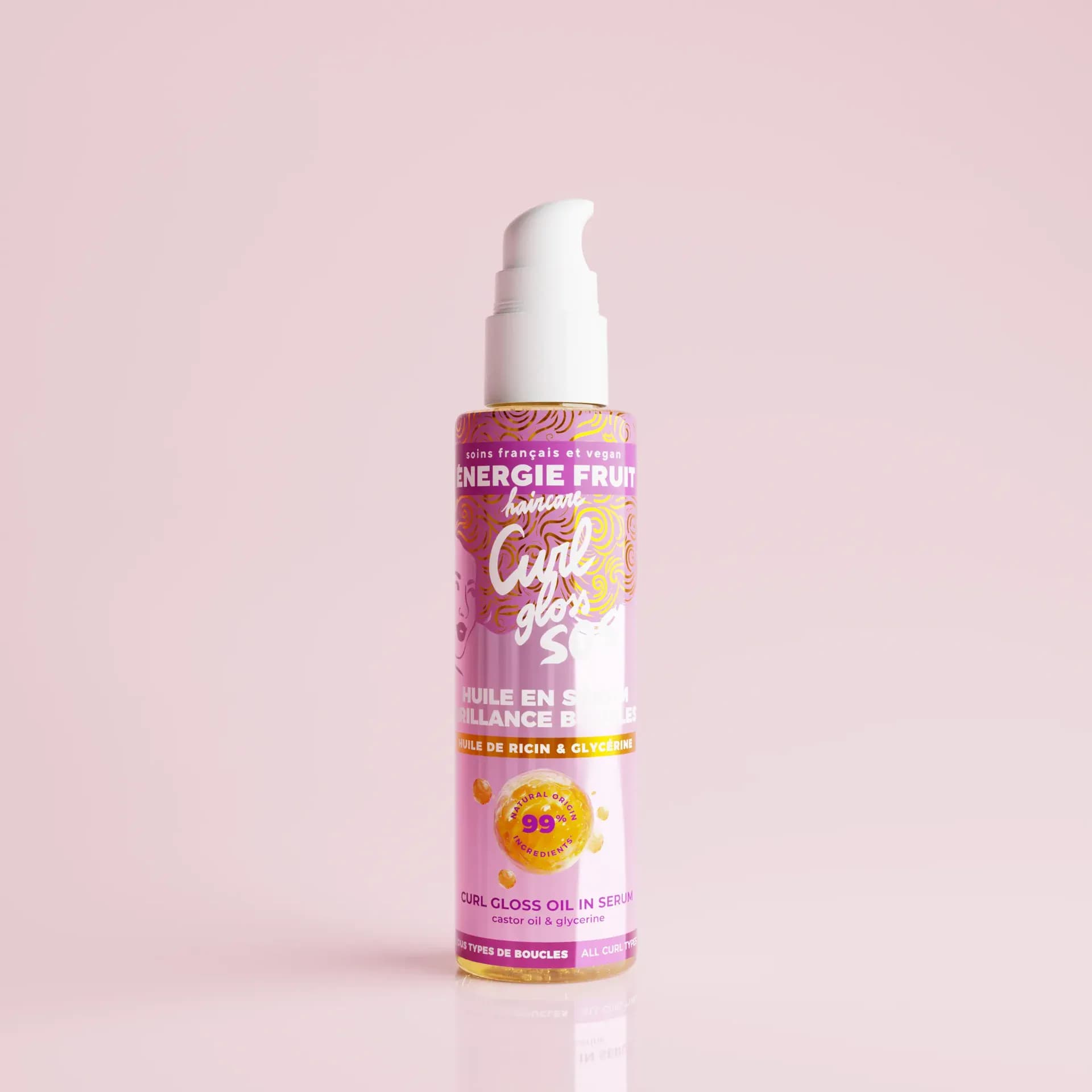 Energie Fruit Curl Gloss SOS Huile en Sérum Brillance Boucles 75ml