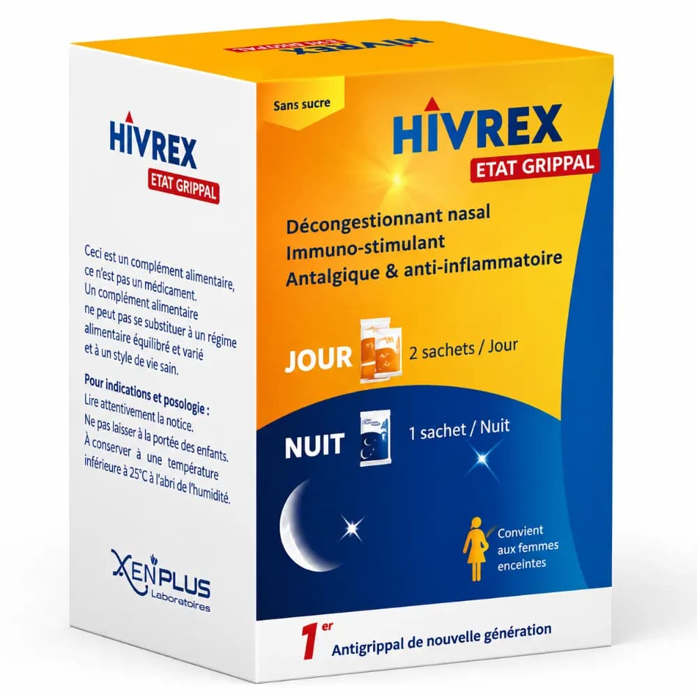 Xen Hivrex Etat Grippal 12 sachets