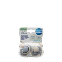 Canpol babies - Sucettes symétriques silicone bleu 0-6m - 2 pièces