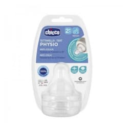 Chicco - Tétine physio teat anti colic silicone - 2M+