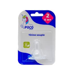 Poco Baby - Tétine souple en silicone - 6 mois+