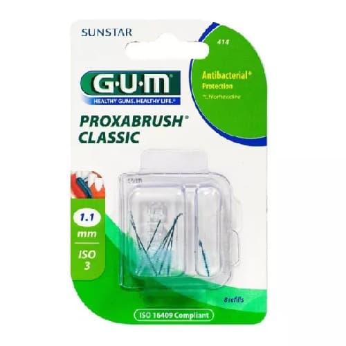GUM Proxabrush Classic 414 Brossettes Interdentaires 1.1 mm