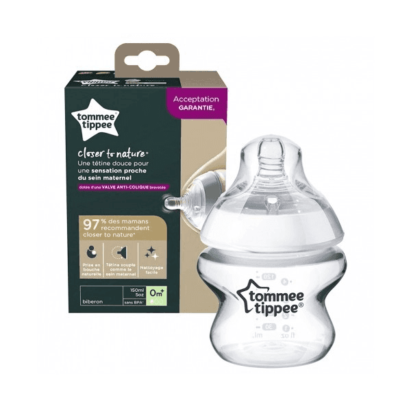 Tommee Tippee Closer To Nature Biberon Hibou Gris 0M+