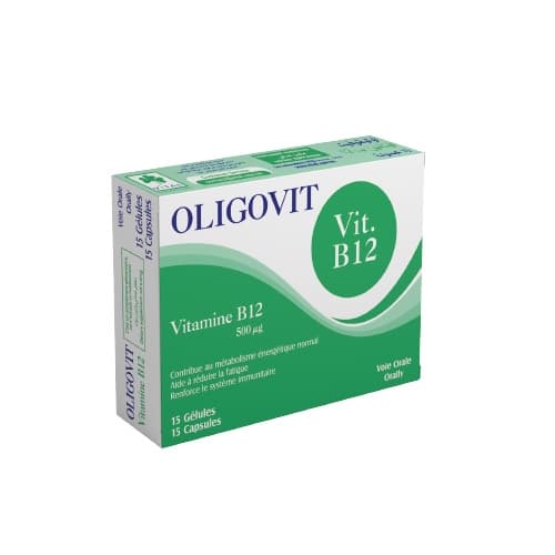 Oligovit Vitamine B12 500UG 15 Gélules