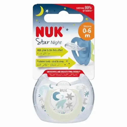 Nuk Sucette Star Night 0-6Mois