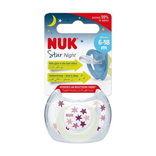 Nuk Sucette Star Night 6-18Mois