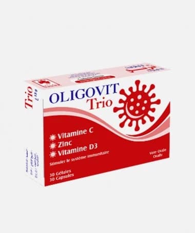 OLIGOVIT TRIO VIT C + VIT D + ZINC BT/30 GELULES