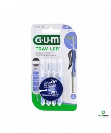 GUM TRAV-LER BROSSETTE x4 0.6MM 1312