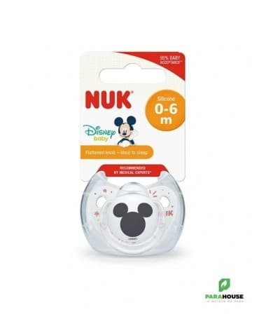 NUK Disney Baby Sucette Mickey en Silicone 0-6M